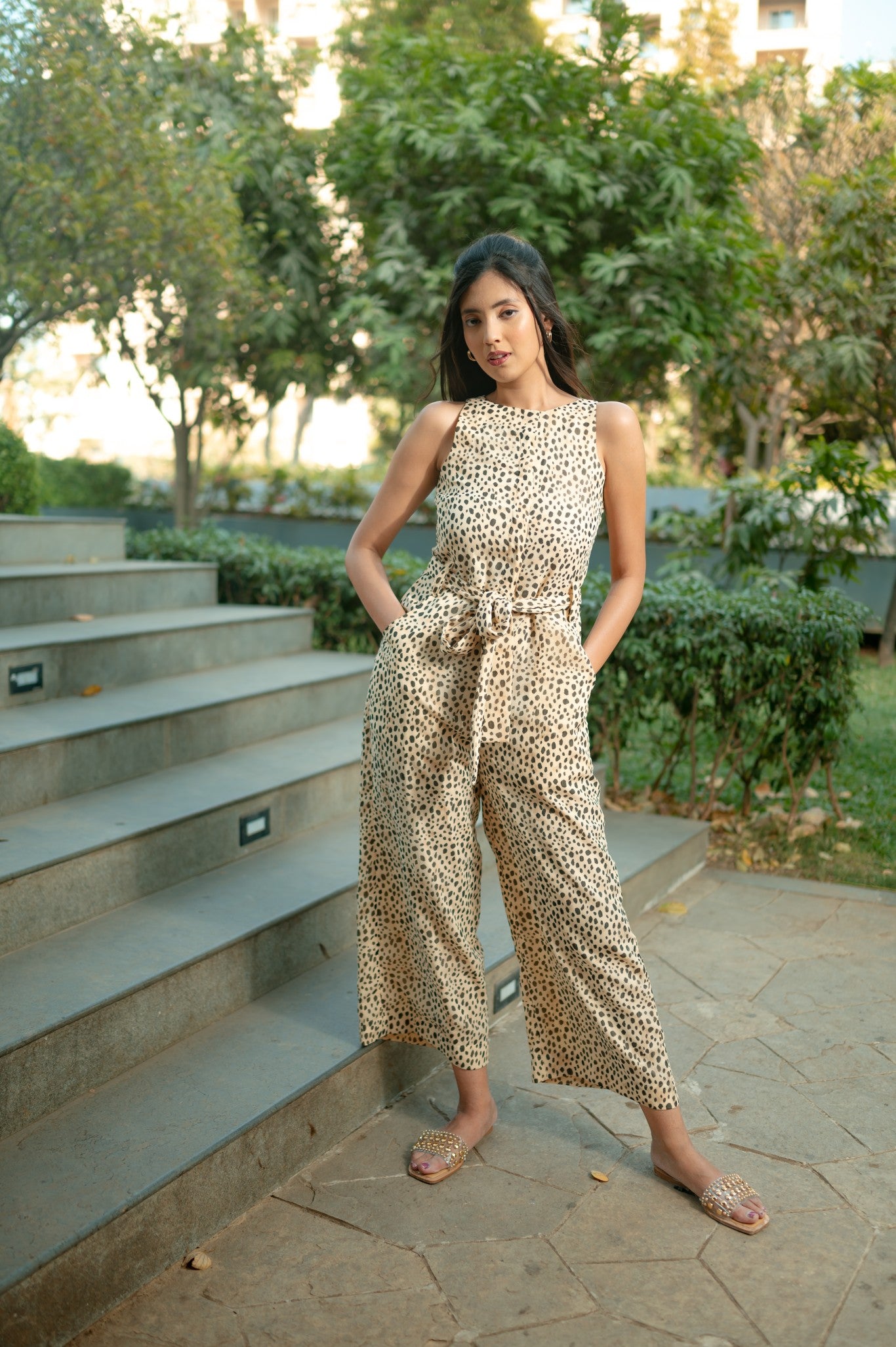 Cheetah Print Jumpsuit